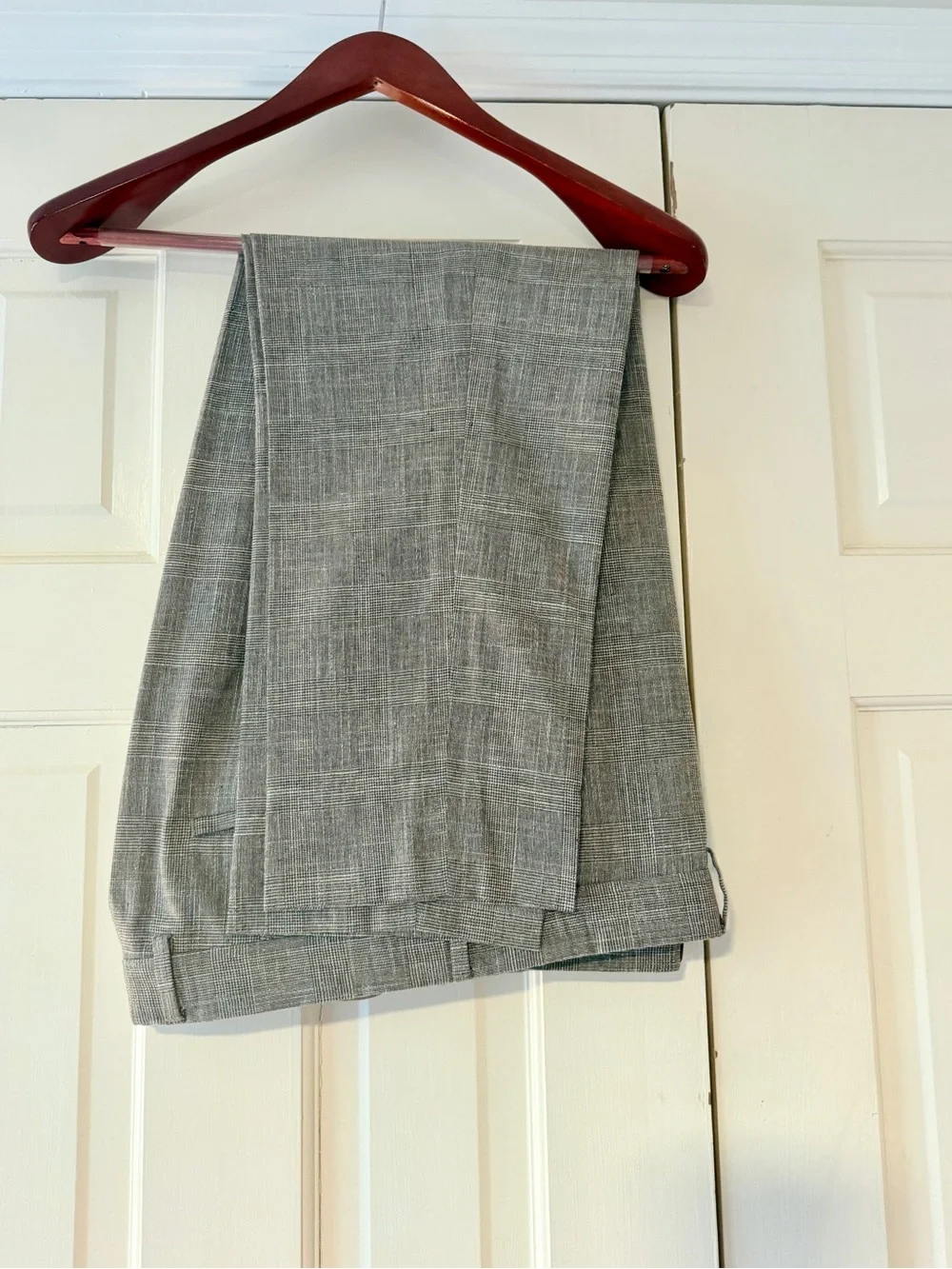 Hugo Boss Gray Glen Plaid Wool Blend Suit 36R 35x38.5 Tailored